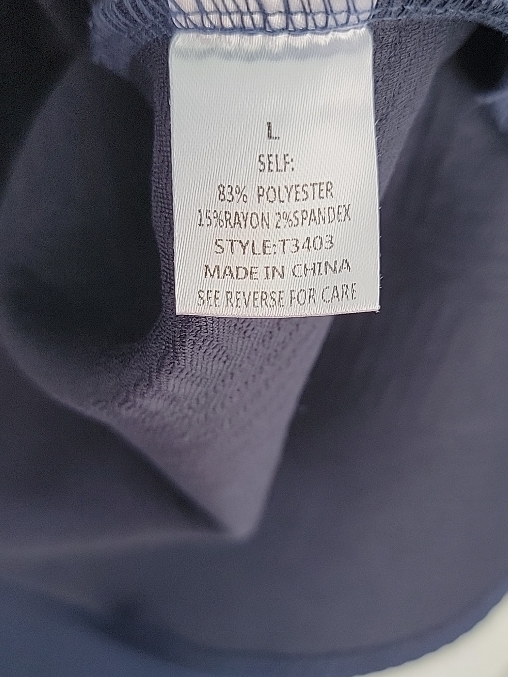 See And Be Seen Textured Duo Women's Lounge Set Navy Blue Sz L Relaxed Fit - Picture 10 of 16